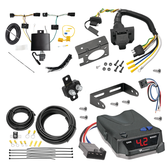 For 2022-2024 Genesis GV70 7-Way RV Wiring + Tekonsha BRAKE-EVN Brake Control + Generic BC Wiring Adapter By Tekonsha