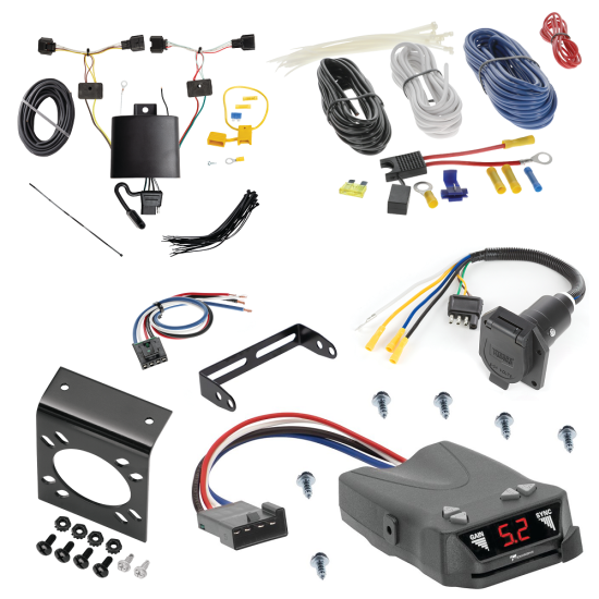 For 2017-2023 Nissan Qashqai 7-Way RV Wiring + Tekonsha Brakeman IV Brake Control + Generic BC Wiring Adapter By Tekonsha