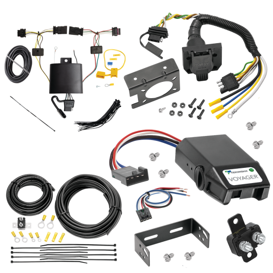 For 2021-2023 Tesla Y 7-Way RV Wiring + Tekonsha Voyager Brake Control + Generic BC Wiring Adapter By Tekonsha