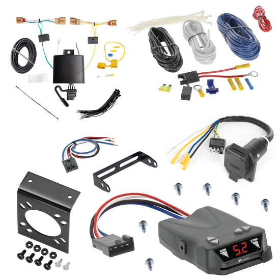 For 2019-2023 Volkswagen Tiguan 7-Way RV Wiring + Tekonsha Brakeman IV Brake Control + Generic BC Wiring Adapter By Tekonsha