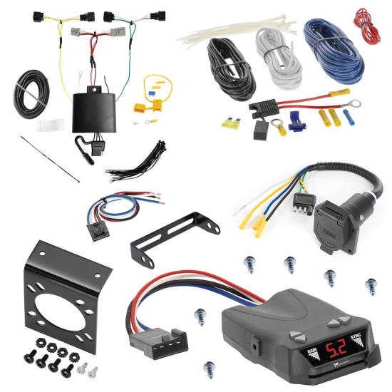 For 2018-2023 Hyundai Kona 7-Way RV Wiring + Tekonsha Brakeman IV Brake Control + Generic BC Wiring Adapter By Tekonsha