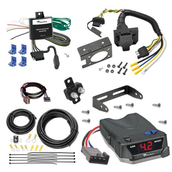 For 2008-2010 Mercury Mountaineer 7-Way RV Wiring + Tekonsha BRAKE-EVN Brake Control + Plug & Play BC Adapter By Tekonsha