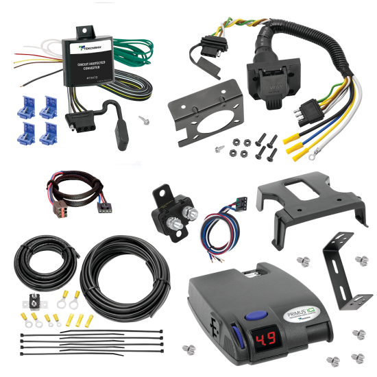 For 2008-2010 Mercury Mountaineer 7-Way RV Wiring + Tekonsha Primus IQ Brake Control + Plug & Play BC Adapter By Tekonsha