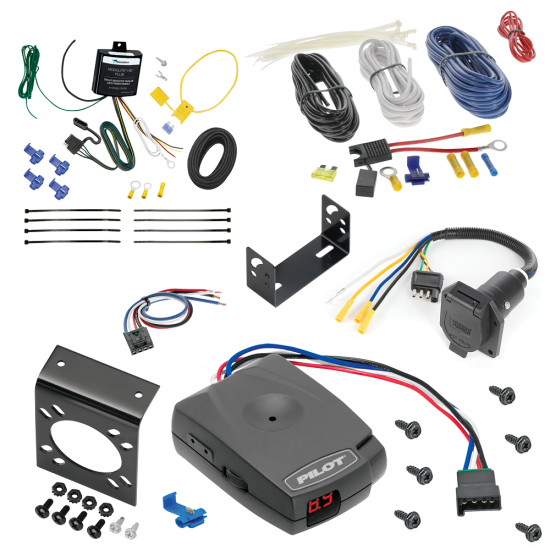For 2015-2024 Porsche Macan 7-Way RV Wiring + Pro Series Pilot Brake Control + Generic BC Wiring Adapter (Excludes: S-Models Models) By Tekonsha