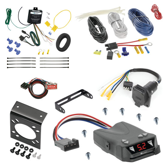 For 2012-2014 Lincoln MKT 7-Way RV Wiring + Tekonsha Brakeman IV Brake Control + Plug & Play BC Adapter By Tekonsha