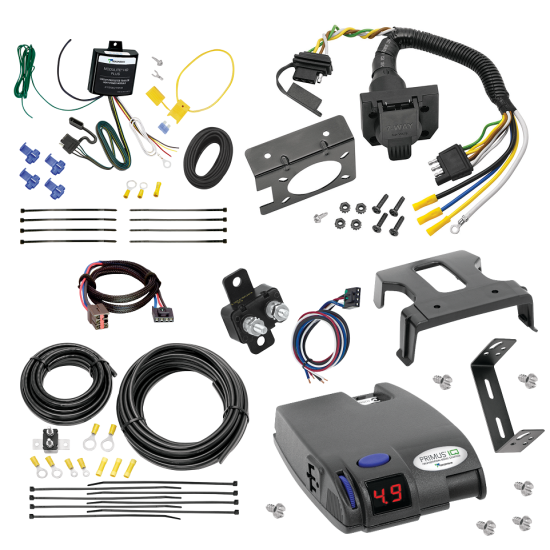 For 1999-2003 Ford Windstar 7-Way RV Wiring + Tekonsha Primus IQ Brake Control + Plug & Play BC Adapter (For (Built Before 11/2002) Models) By Tekonsha