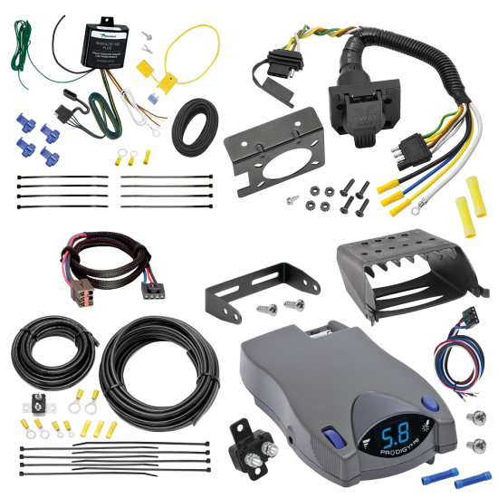 For 1999-2003 Ford Windstar 7-Way RV Wiring + Tekonsha Prodigy P2 Brake Control + Plug & Play BC Adapter (For (Built Before 11/2002) Models) By Tekonsha