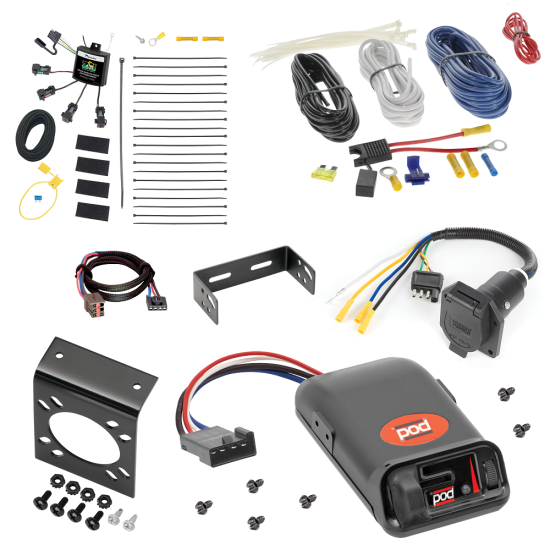 For 2010-2011 Lincoln MKT 7-Way RV Wiring w/ Zero Contact ZCI Module + Pro Series Pod Brake Control + Plug & Play BC Adapter By Tekonsha