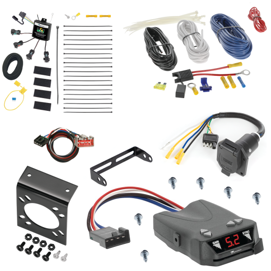 For 2012-2014 Lincoln MKT 7-Way RV Wiring w/ Zero Contact ZCI Module + Tekonsha Brakeman IV Brake Control + Plug & Play BC Adapter By Tekonsha