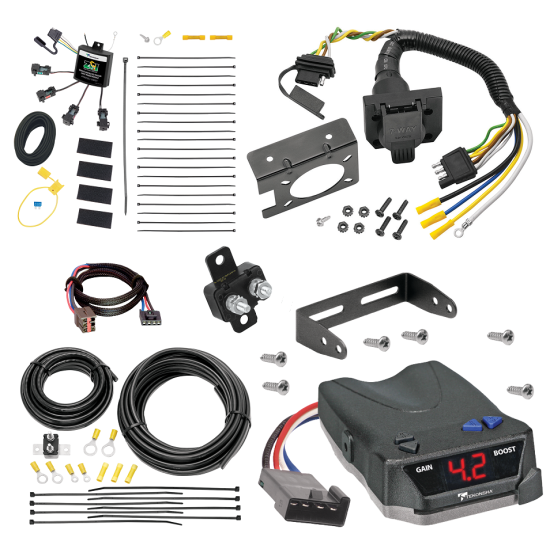 For 1999-2003 Ford Windstar 7-Way RV Wiring w/ Zero Contact ZCI Module + Tekonsha BRAKE-EVN Brake Control + Plug & Play BC Adapter (For (Built Before 11/2002) Models) By Tekonsha