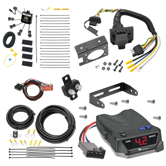 For 2012-2014 Lincoln MKT 7-Way RV Wiring w/ Zero Contact ZCI Module + Tekonsha BRAKE-EVN Brake Control + Plug & Play BC Adapter By Tekonsha