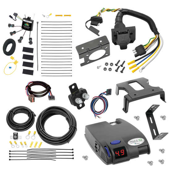 For 1999-2003 Ford Windstar 7-Way RV Wiring w/ Zero Contact ZCI Module + Tekonsha Primus IQ Brake Control + Plug & Play BC Adapter (For (Built Before 11/2002) Models) By Tekonsha