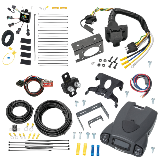 For 2012-2014 Lincoln MKT 7-Way RV Wiring w/ Zero Contact ZCI Module + Tekonsha Prodigy P3 Brake Control + Plug & Play BC Adapter By Tekonsha