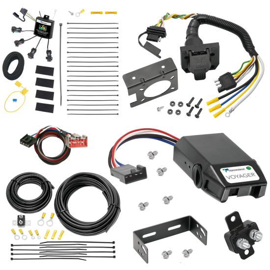 For 2012-2014 Lincoln MKT 7-Way RV Wiring w/ Zero Contact ZCI Module + Tekonsha Voyager Brake Control + Plug & Play BC Adapter By Tekonsha