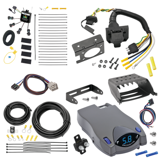 For 2011-2012 RAM 3500 7-Way RV Wiring w/ Zero Contact ZCI Module + Tekonsha Prodigy P2 Brake Control + Plug & Play BC Adapter By Tekonsha