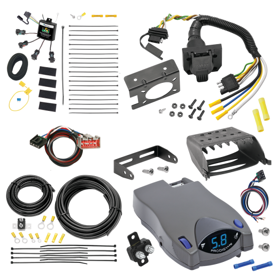 For 2012-2014 Lincoln MKT 7-Way RV Wiring w/ Zero Contact ZCI Module + Tekonsha Prodigy P2 Brake Control + Plug & Play BC Adapter By Tekonsha