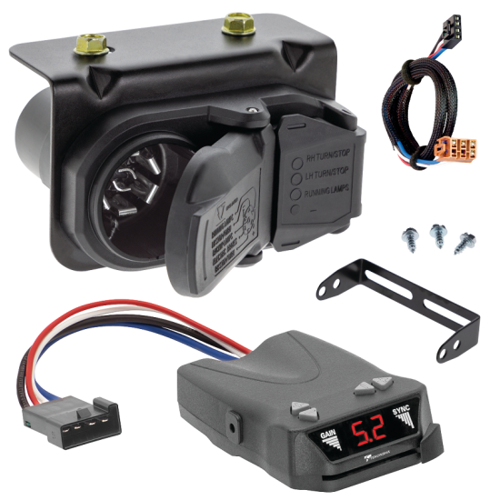 For 2003-2006 GMC Yukon XL 1500 7-Way RV Wiring + Tekonsha Brakeman IV Brake Control + Plug & Play BC Adapter By Tekonsha
