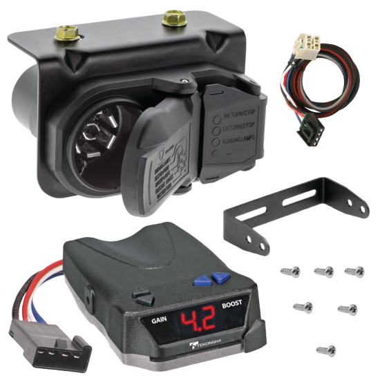 For 2014-2020 GMC Sierra 1500 7-Way RV Wiring + Tekonsha BRAKE-EVN Brake Control + Plug & Play BC Adapter By Tekonsha