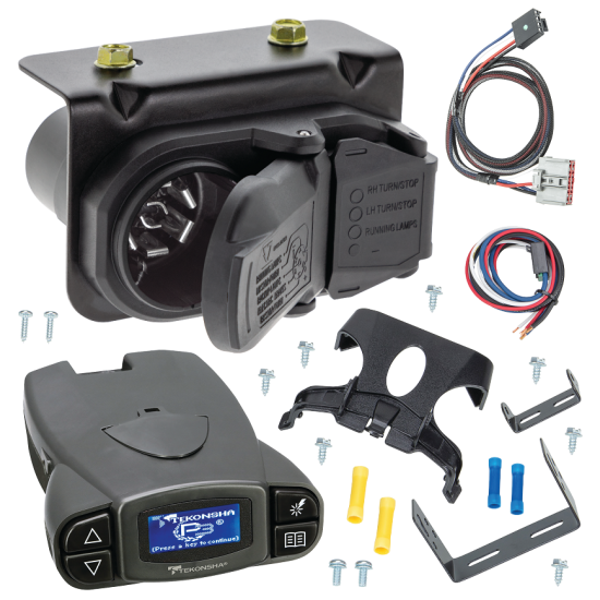 For 2019-2024 GMC Sierra 1500 7-Way RV Wiring + Tekonsha Prodigy P3 Brake Control + Plug & Play BC Adapter By Tekonsha