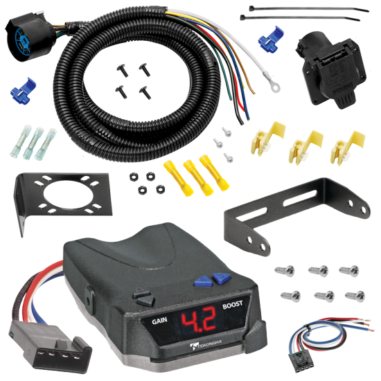 For 1979-1984 GMC K2500 7-Way RV Wiring + Tekonsha BRAKE-EVN Brake Control + Generic BC Wiring Adapter By Tow Ready