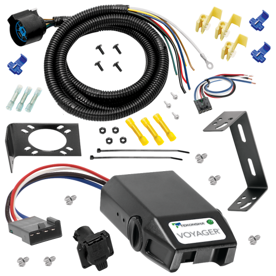 For 1988-1990 GMC C5000 7-Way RV Wiring + Tekonsha Voyager Brake Control + Generic BC Wiring Adapter By Tow Ready