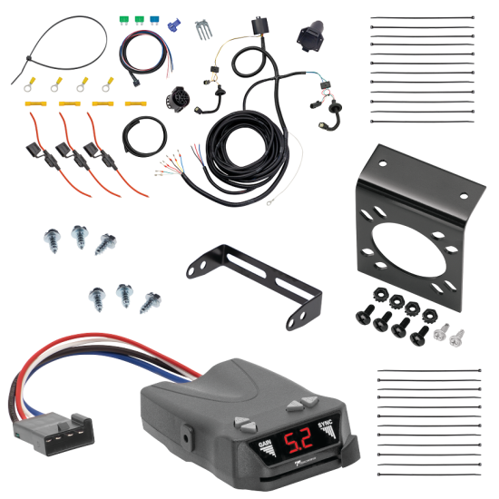 For 2015-2023 Ford Transit-250 7-Way RV Wiring + Tekonsha Brakeman IV Brake Control By Tekonsha