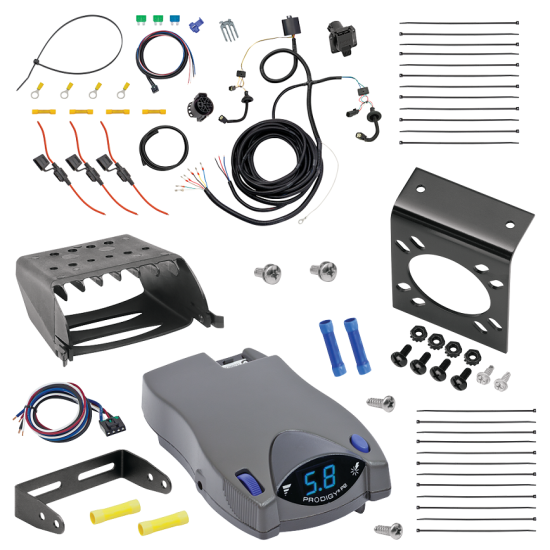 For 2015-2024 Ford Transit-350 7-Way RV Wiring + Tekonsha Prodigy P2 Brake Control (For Dual Rear Wheel Models) By Tekonsha