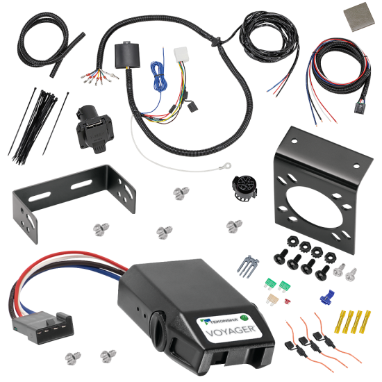 For 2014-2019 Toyota Highlander 7-Way RV Wiring + Tekonsha Voyager Brake Control By Tekonsha