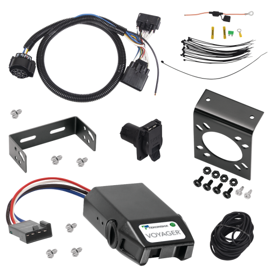 For 2019-2023 Ford Ranger 7-Way RV Wiring + Tekonsha Voyager Brake Control By Tekonsha