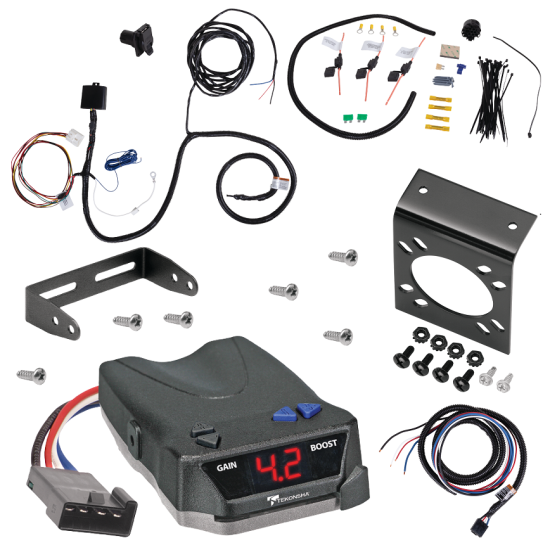 For 2020-2024 Toyota Highlander 7-Way RV Wiring + Tekonsha BRAKE-EVN Brake Control By Tekonsha