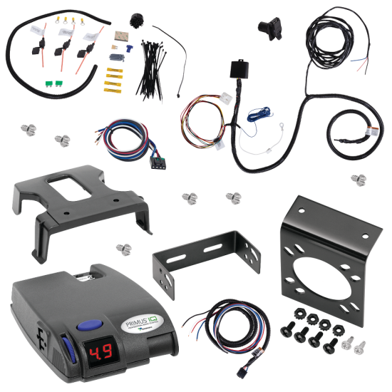 For 2020-2024 Toyota Highlander 7-Way RV Wiring + Tekonsha Primus IQ Brake Control By Tekonsha