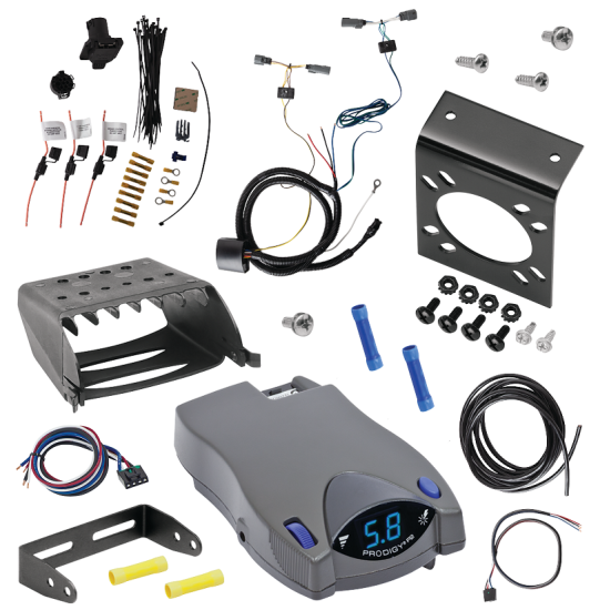 For 2022-2024 Ford Maverick 7-Way RV Wiring + Tekonsha Prodigy P2 Brake Control By Tekonsha