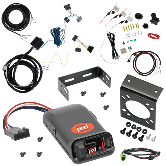 For 2019-2021 Freightliner Sprinter 2500 7-Way RV Wiring + Pro Series POD Brake Control + Plug & Play BC Adapter By Tekonsha