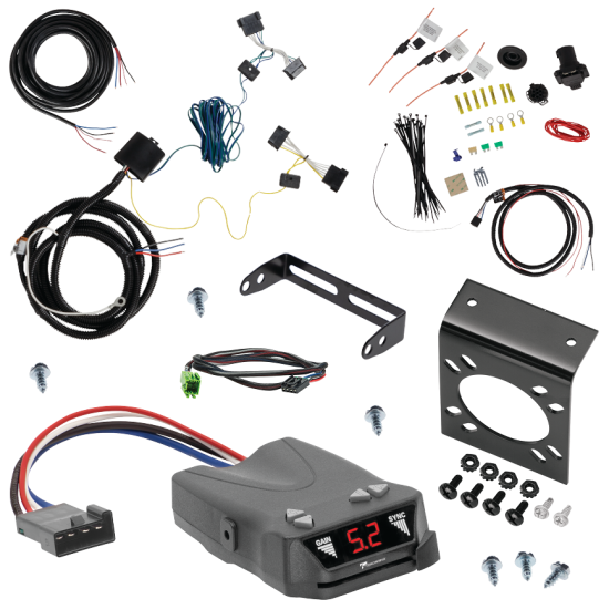 For 2019-2021 Freightliner Sprinter 2500 7-Way RV Wiring + Tekonsha Brakeman IV Brake Control + Plug & Play BC Adapter By Tekonsha