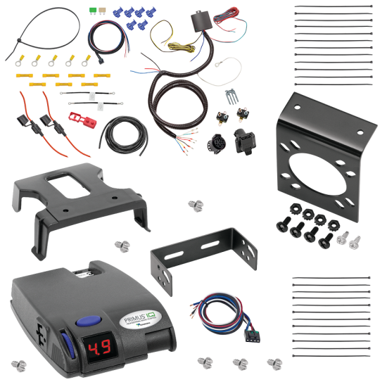 For 1981-2011 Lincoln Town Car 7-Way RV Wiring + Tekonsha Primus IQ Brake Control By Tekonsha