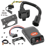 For 2001-2002 GMC Sierra 2500 HD 7-Way RV Wiring + Pro Series POD Brake Control + Plug & Play BC Adapter By Reese Towpower