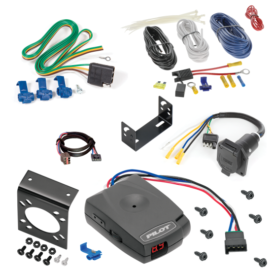 For 2004-2005 Mercury Mountaineer 7-Way RV Wiring + Pro Series Pilot Brake Control + Plug & Play BC Adapter By Reese Towpower