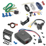 For 2017-2024 Ford F-550 Super Duty 7-Way RV Wiring + Pro Series Pilot Brake Control + Plug & Play BC Adapter By Reese Towpower