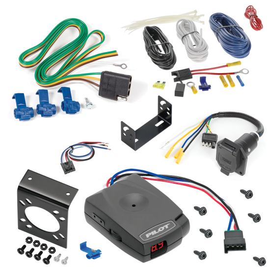 For 2003-2014 GMC Savana 3500 7-Way RV Wiring + Pro Series Pilot Brake Control + Generic BC Wiring Adapter By Reese Towpower
