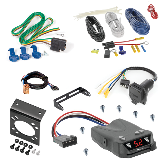 For 2006-2007 Hummer H3 7-Way RV Wiring + Tekonsha Brakeman IV Brake Control + Plug & Play BC Adapter By Reese Towpower