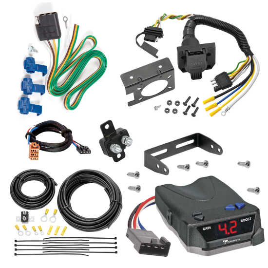 For 2006-2007 Hummer H3 7-Way RV Wiring + Tekonsha BRAKE-EVN Brake Control + Plug & Play BC Adapter By Reese Towpower