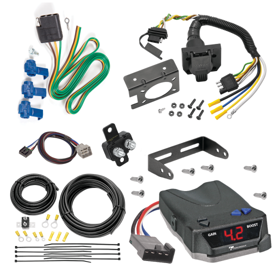 For 2019-2024 RAM 1500 7-Way RV Wiring + Tekonsha BRAKE-EVN Brake Control + Plug & Play BC Adapter (For (New Body Style) Models) By Reese Towpower