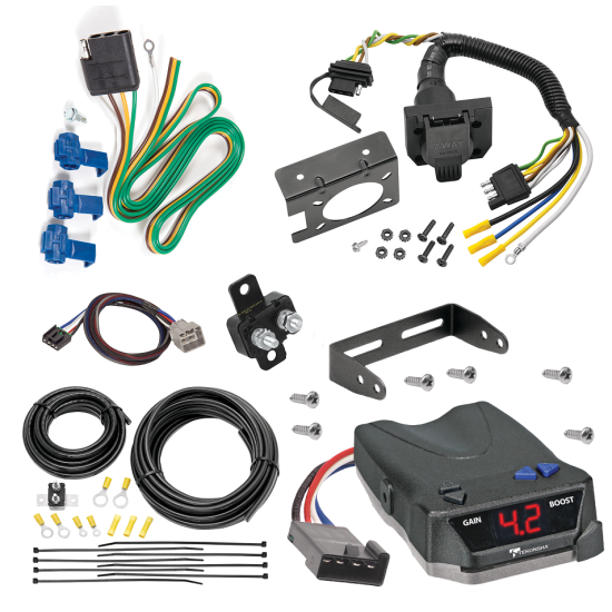 For 2015-2024 RAM 2500 7-Way RV Wiring + Tekonsha BRAKE-EVN Brake Control + Plug & Play BC Adapter By Reese Towpower