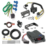 For 2017-2024 Ford F-550 Super Duty 7-Way RV Wiring + Tekonsha BRAKE-EVN Brake Control + Plug & Play BC Adapter By Reese Towpower