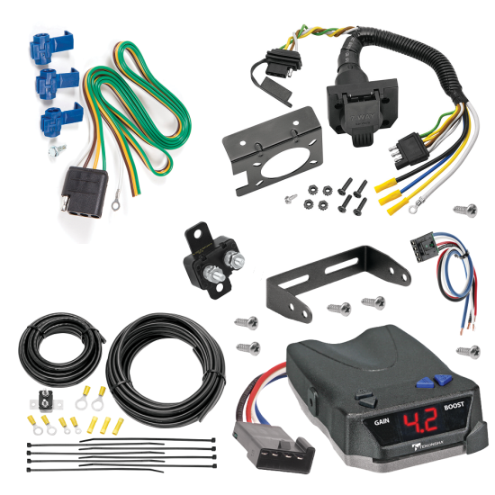 For 2003-2014 GMC Savana 3500 7-Way RV Wiring + Tekonsha BRAKE-EVN Brake Control + Generic BC Wiring Adapter By Reese Towpower