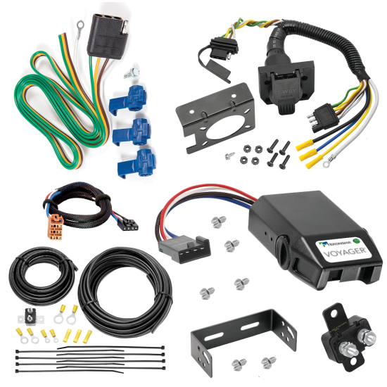 For 2006-2007 Hummer H3 7-Way RV Wiring + Tekonsha Voyager Brake Control + Plug & Play BC Adapter By Reese Towpower