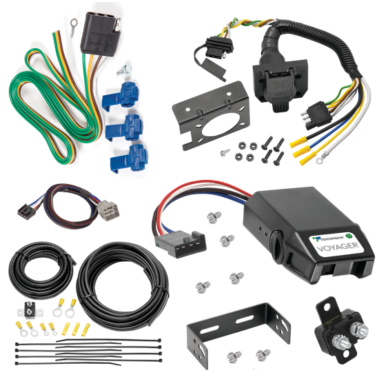 For 2019-2024 RAM 1500 7-Way RV Wiring + Tekonsha Voyager Brake Control + Plug & Play BC Adapter (For (New Body Style) Models) By Reese Towpower