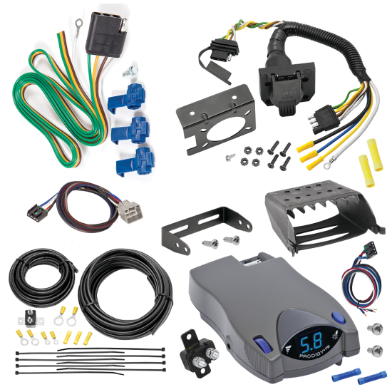 For 2011-2012 RAM 2500 7-Way RV Wiring + Tekonsha Prodigy P2 Brake Control + Plug & Play BC Adapter By Reese Towpower