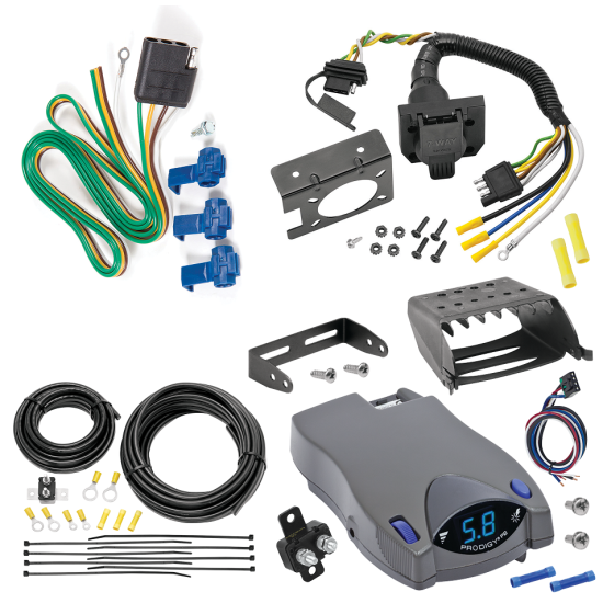 For 1992-1999 GMC Yukon 7-Way RV Wiring + Tekonsha Prodigy P2 Brake Control By Reese Towpower