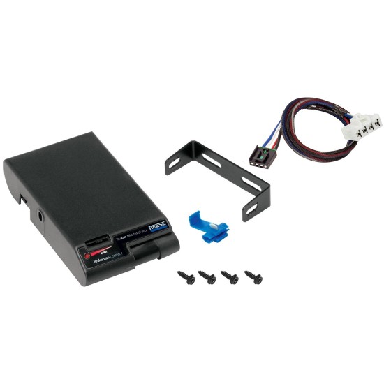 Trailer Brake Control for 95-09 Dodge RAM 1500 2500 3500 w/ Plug Play Wiring Adapter Eletric Trailer Brakes Module Box Controller Brakeman Compact Reese